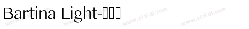 Bartina Light字体转换